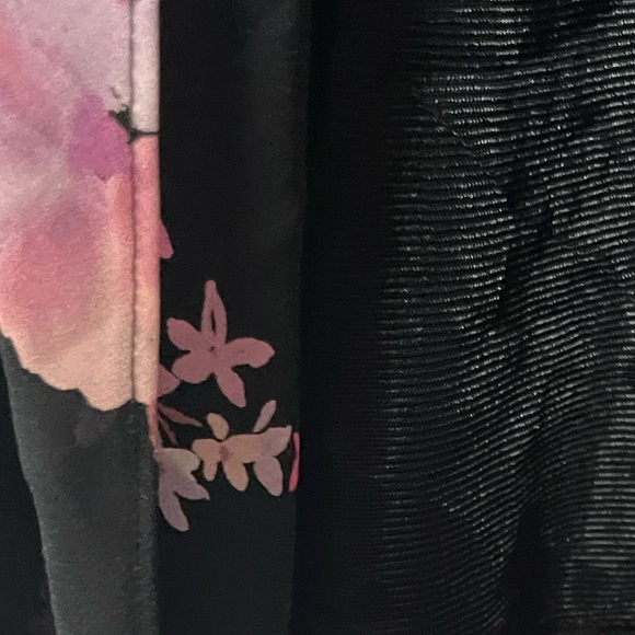 WORTHINGTON Fit N Flair Floral Dress With Polka Dot Bottom Size 14 - Picture 5 of 8